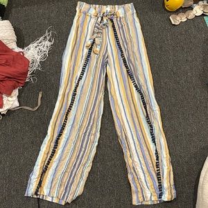 Size small brand new Peixoto bottoms. Striped with sides opened and tie waist